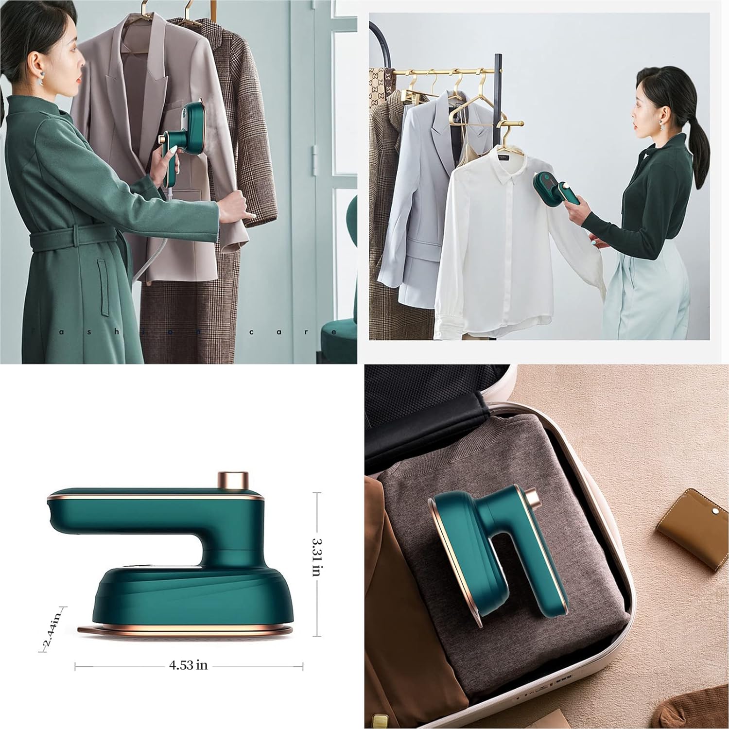 MINI PLANCHA A VAPOR- Ropa perfecta en segundos, donde quieras ✨